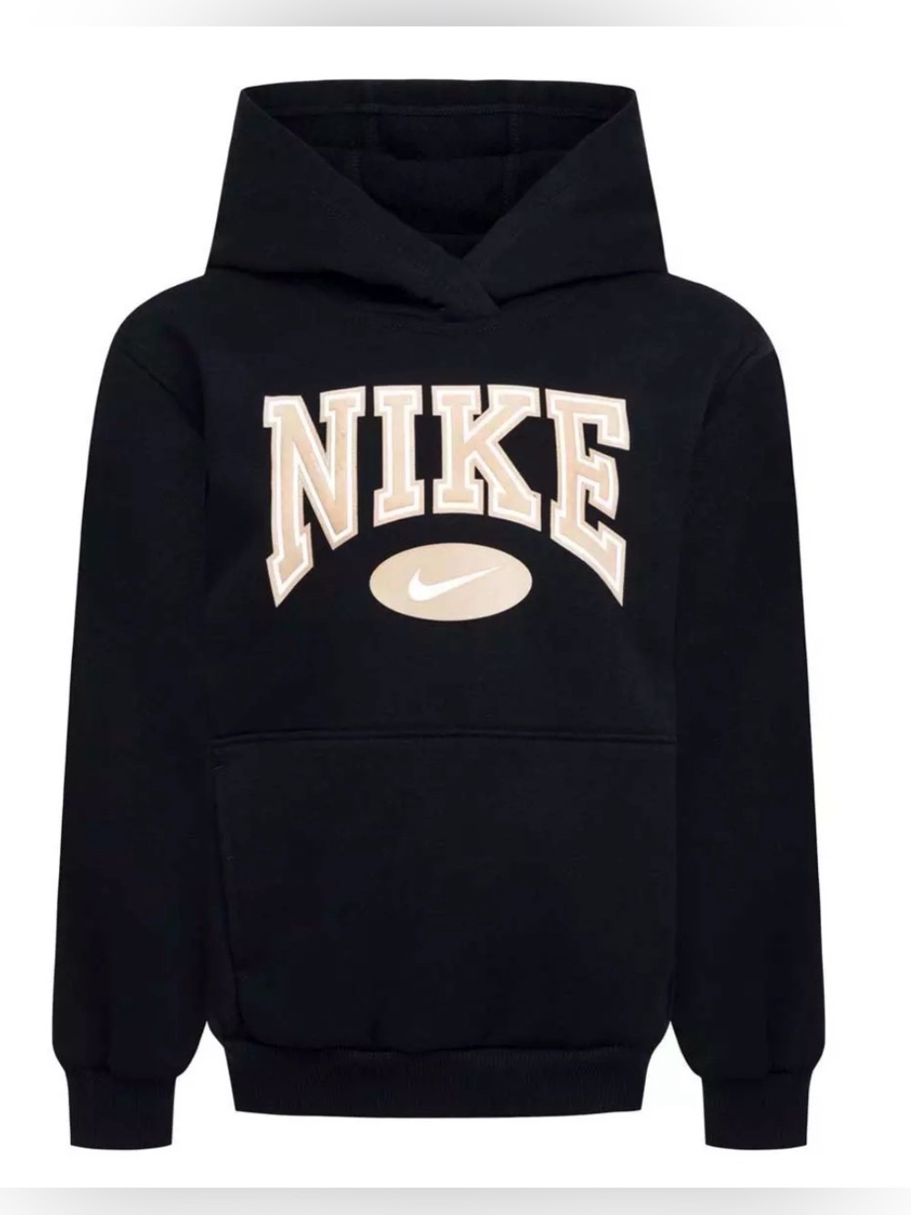 Kids’ Nike Game Day Essentials Hoodie Logo Pullover Sweatshirt- Black Size 5